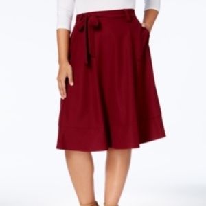 NY Collection Plus Size Midi Skirt Women's Size 1X